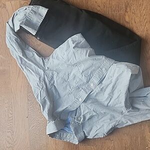 Mens Poplin Shirt And Jeans Set